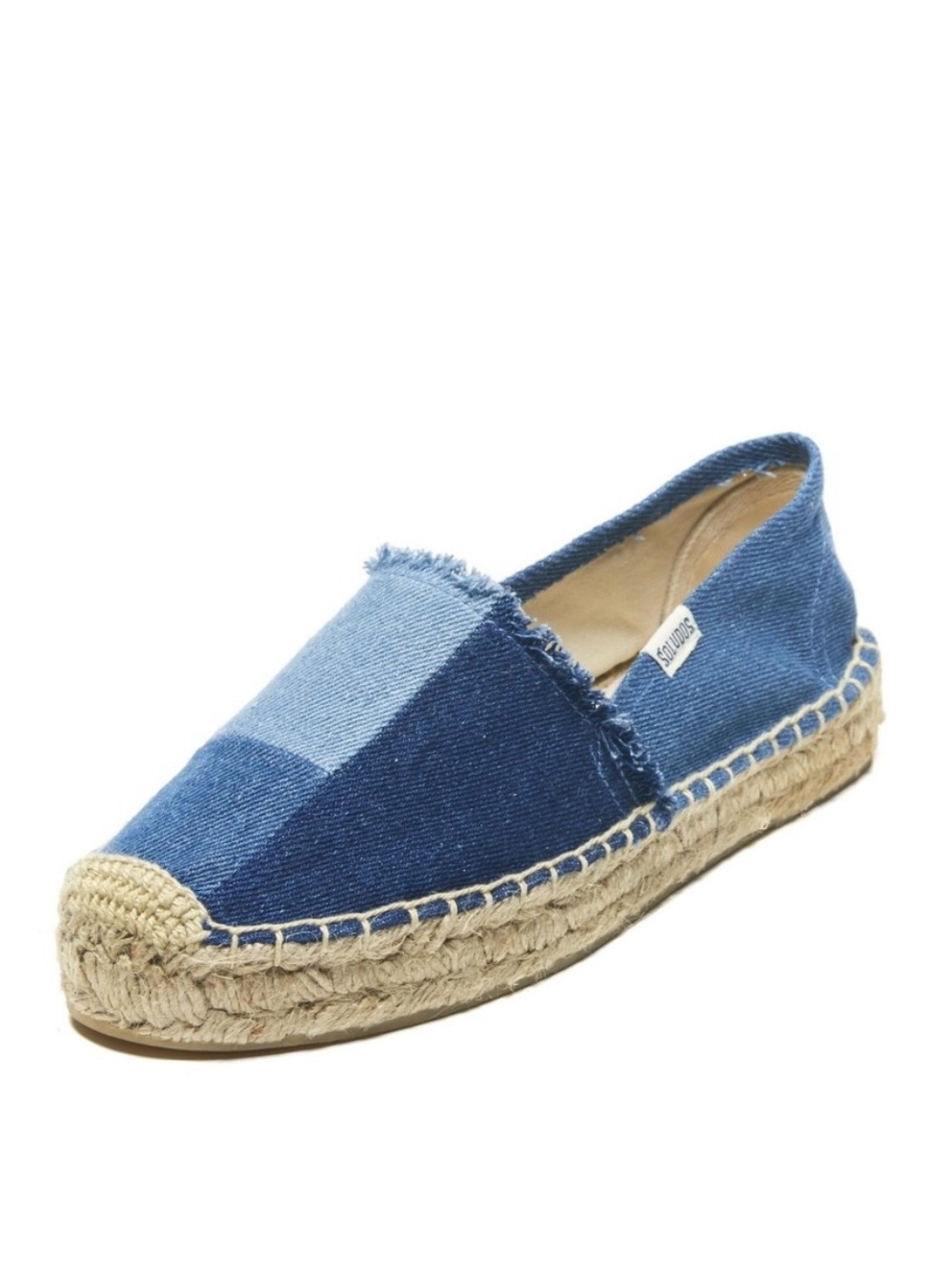 Denim Patchwork Soludos Espadrilles
Size 7
